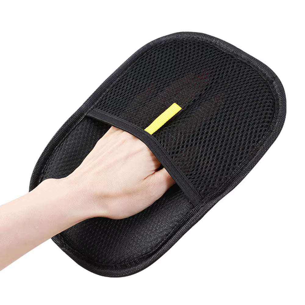 Reusable Double-Sided Pet Hair Remover Glove with Bidirectional Bristle Design for Clothes, Carpets & Furniture