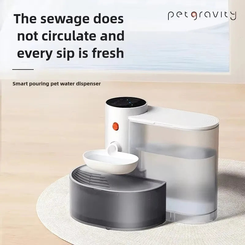 Automatic Stainless Steel Pet Water Dispenser with Purification System for Cats