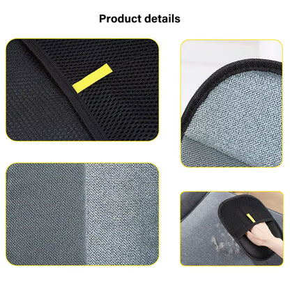 Reusable Double-Sided Pet Hair Remover Glove with Bidirectional Bristle Design for Clothes, Carpets & Furniture